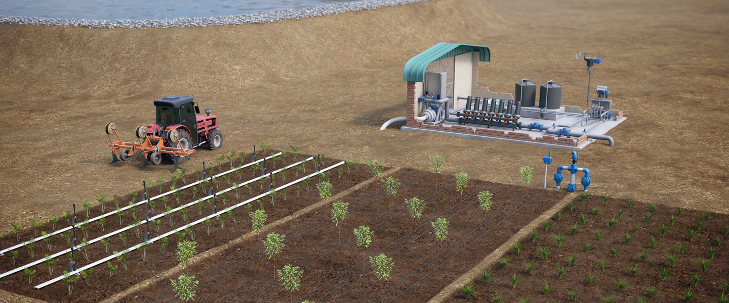 Precision irrigation products for orchards