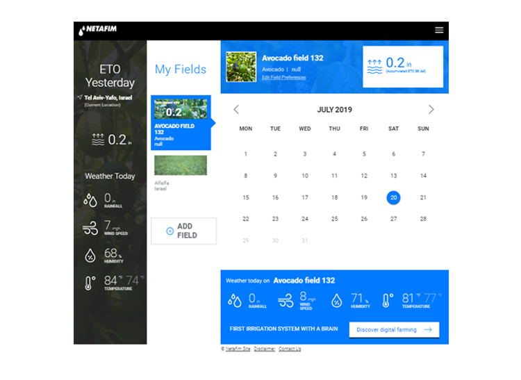 Schedule your irrigation precisely with the ETO app